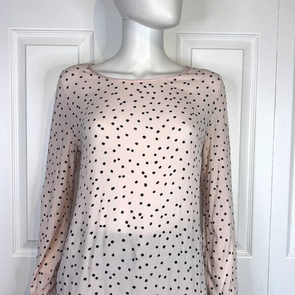 M MADE IN ITALY women's Pink and black blouse  large - Picture 2 of 2